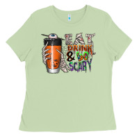 Matcha Eat drink be scary Ladies Tee - CowhideDigitalArt