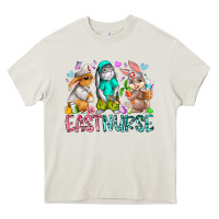 Cream east nurse Heavy Core Tee - RacoonDesign