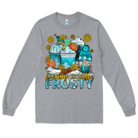 Heather Grey feeling a little frosty coffee cups Long Sleeve Tee - NancyCooperArtShop