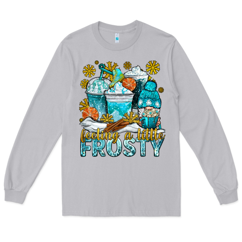 Feeling A Little Frosty Coffee Cups Long Sleeve Tee by NancyCooperArtShop | Teevron