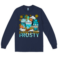 Navy feeling a little frosty coffee cups Long Sleeve Tee - NancyCooperArtShop