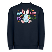 Navy too hip to hop easter Heavyweight Sweatshirt - MaliasSmallBusiness