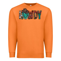 Carrot Western Howdy Gemstone Cowboy Hat Premium Sweatshirt - HowdyJamesFarm