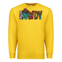 Lemon Western Howdy Gemstone Cowboy Hat Premium Sweatshirt - HowdyJamesFarm