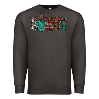 Smoke Western Howdy Gemstone Cowboy Hat Premium Sweatshirt - HowdyJamesFarm