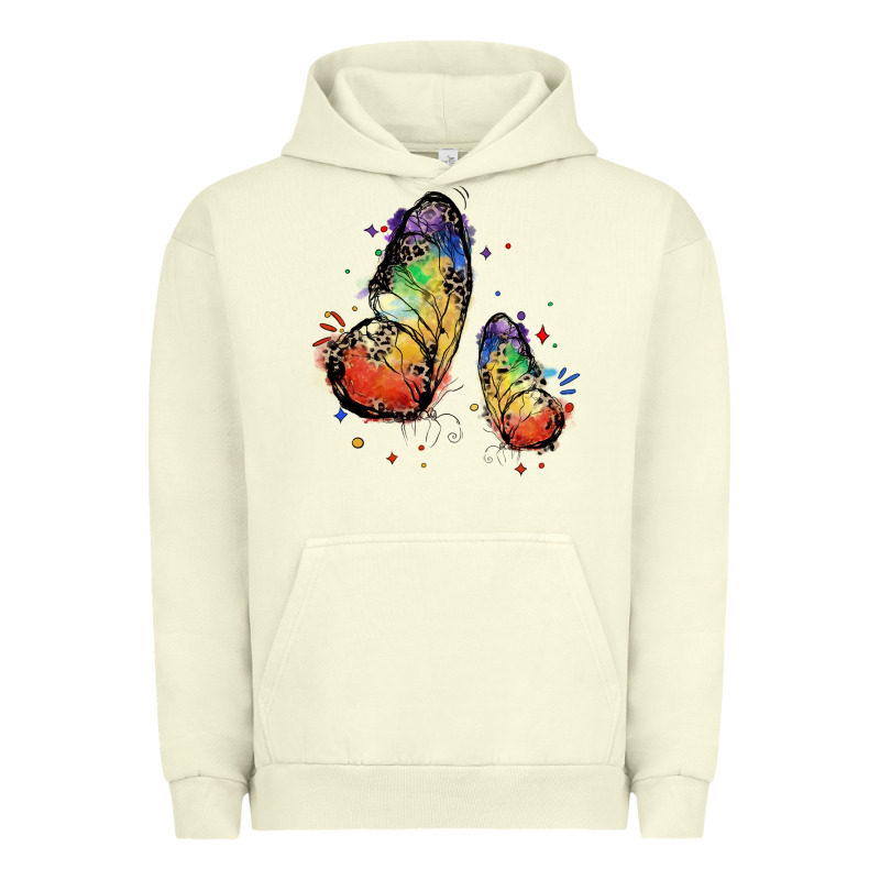 Rainbow Butterfly Pride Urban Hoodie by FaDigitalArtStudio | Teevron