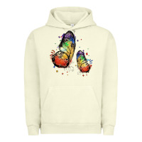 Pigment Pistachio rainbow butterfly pride Urban Hoodie - FaDigitalArtStudio