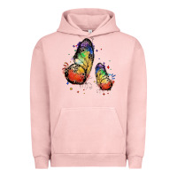 Pigment Salmon rainbow butterfly pride Urban Hoodie - FaDigitalArtStudio