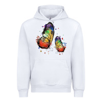 White rainbow butterfly pride Urban Hoodie - FaDigitalArtStudio