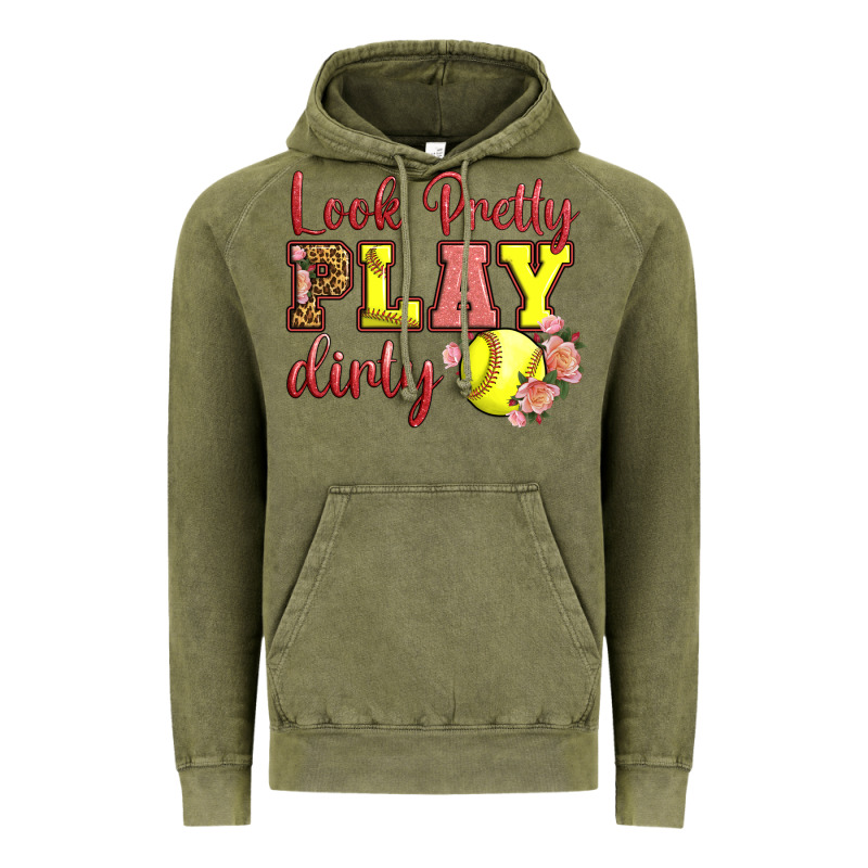 Look Pretty Play Dirty Vintage Hoodie by LillyAllenDesigns | Teevron