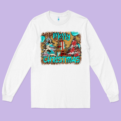 Merry Christmas Long Sleeve Tee Designed By Jahusdesignshop