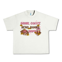 Pistachio drink coffee read books be happy Urban Heavy Tee - MaliasSmallBusiness