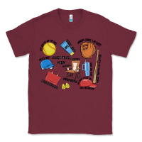 Burgundy softball mom Classic Tee - MaliasSmallBusiness
