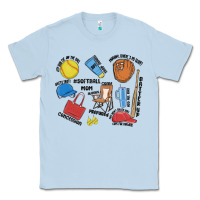 Dusty Blue softball mom Classic Tee - MaliasSmallBusiness