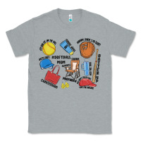 Heather Grey softball mom Classic Tee - MaliasSmallBusiness