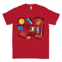 Red softball mom Classic Tee - MaliasSmallBusiness