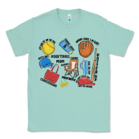 Seafoam softball mom Classic Tee - MaliasSmallBusiness