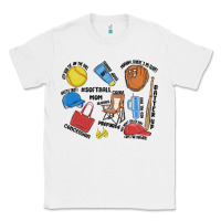 White softball mom Classic Tee - MaliasSmallBusiness