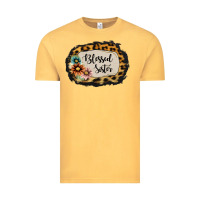 Vintage Mustard Blessed Sister Vintage Tee - Jasminsmagicworld