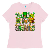 St. Patrick's Day Shamrockin' With My Gnomies Ladies Tee | Teevron
