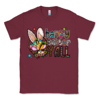Burgundy happy easter y all Classic Tee - CowhideDigitalArt
