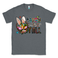 Charcoal Heather happy easter y all Classic Tee - CowhideDigitalArt