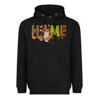 Black Home girl Fall afro girl Heavyweight Hoodie - NancyCooperArtShop