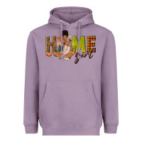 Lavender Home girl Fall afro girl Heavyweight Hoodie - NancyCooperArtShop