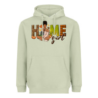 Matcha Home girl Fall afro girl Heavyweight Hoodie - NancyCooperArtShop