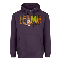 Plum Home girl Fall afro girl Heavyweight Hoodie - NancyCooperArtShop