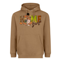 Toasted Coconut Home girl Fall afro girl Heavyweight Hoodie - NancyCooperArtShop