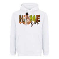 White Home girl Fall afro girl Heavyweight Hoodie - NancyCooperArtShop