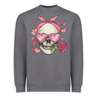 Valentine's Day Skull Heavyweight Sweatshirt | Teevron