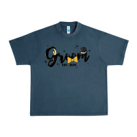 Midnight Navy groom Urban Heavy Tee - MaliasSmallBusiness