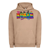 Pigment Burro we are all human Urban Hoodie - FaDigitalArtStudio