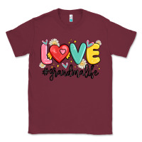 Burgundy love grandma life Classic Tee - MaliasSmallBusiness