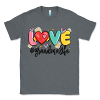 Charcoal Heather love grandma life Classic Tee - MaliasSmallBusiness