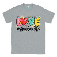 Heather Grey love grandma life Classic Tee - MaliasSmallBusiness