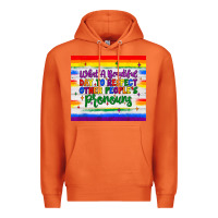 Carrot what a beautiful day to respect other people's pronouns  tumbler Premium Hoodie - JahusDesignShop
