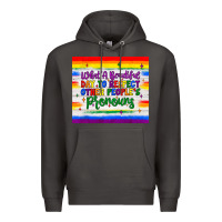 Smoke what a beautiful day to respect other people's pronouns  tumbler Premium Hoodie - JahusDesignShop