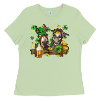 Matcha St. Patrick's Day donkey Ladies Tee - Neo Western