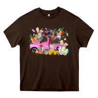 Chocolate Brown easter day farm animals truck Heavy Core Tee - RacoonDesign