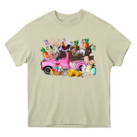 Mossy easter day farm animals truck Heavy Core Tee - RacoonDesign