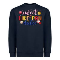 Navy sweet like pan dulce Heavyweight Sweatshirt - MaliasSmallBusiness