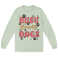 Matcha busy raising dogs Long Sleeve Tee - MaliasSmallBusiness
