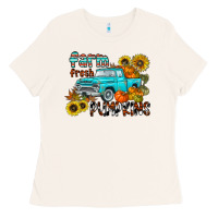 Bone farm fresh pumpkin Ladies Tee - CowhideDigitalArt