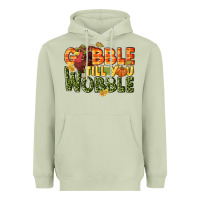 Matcha Gobble till you wobble turkey thanksgiving Heavyweight Hoodie - NancyCooperArtShop