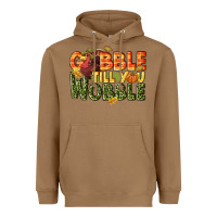 Toasted Coconut Gobble till you wobble turkey thanksgiving Heavyweight Hoodie - NancyCooperArtShop