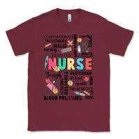 Burgundy nurse word Classic Tee - JahusDesignShop