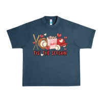 Midnight Navy tis the season baseball Urban Heavy Tee - MaliasSmallBusiness